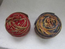 2 Cakes Canon Hand Dyes Self Striping Yarn Amy lees show
