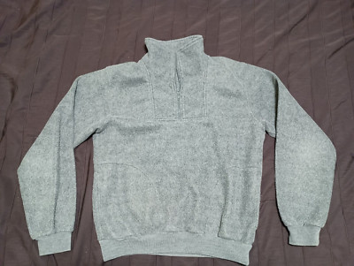 Gray Quarter Zip Pullover - Size M - FastTrak - Athleisure