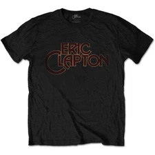 Eric Clapton Big C Logo Black T-Shirt NEW OFFICIAL