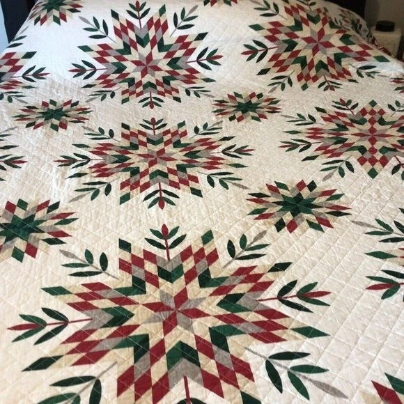 Martha Stewart 系列假日雪花双面红色双色 — 第 2/3 张图片