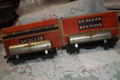 Lionel Lines SUNOCO Gas & Oils Tank Model Train Cars #1680 & #2680 untested