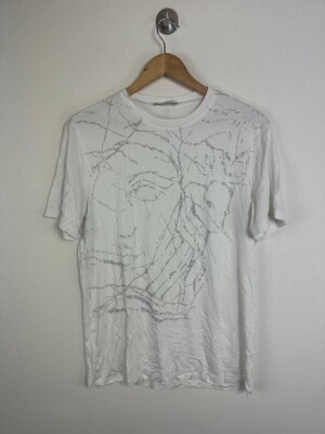 Authentic Ex Sample Piece Versace Collection Embellished Tee Size 42 UK 10