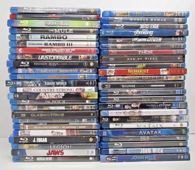 Huge Blu-ray Lot 55 Movies- Game Of Thrones True Blood Season