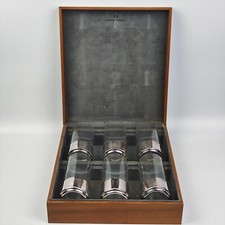 Lino Sabattini Argenteria Italy Set di Sei bicchieri con COFANETTO SCATOLA Box