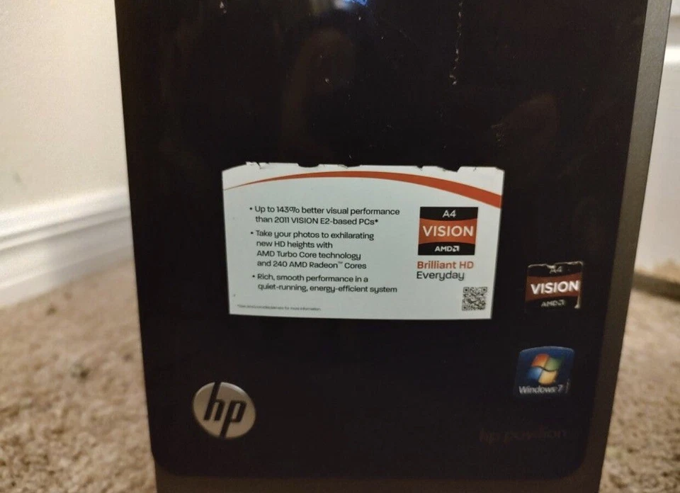 Computadora HP P7-1080T i5-2400S 8GB RAM 256GB SSD + 2TB HDD KB & Mouse W10 Wifi Foto 2 de 2