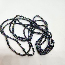 Cintura pancia elastica perline vita metallizzato nero blu viola verde