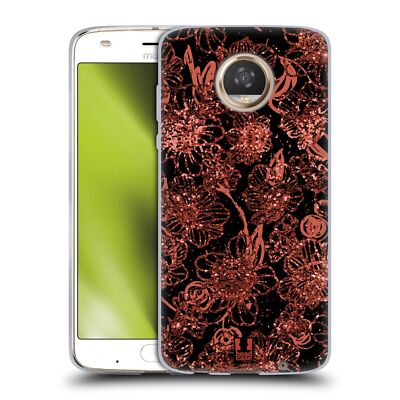 HEAD CASE DESIGNS GLITTER FLORALS SOFT GEL CASE FOR MOTOROLA PHONES 2