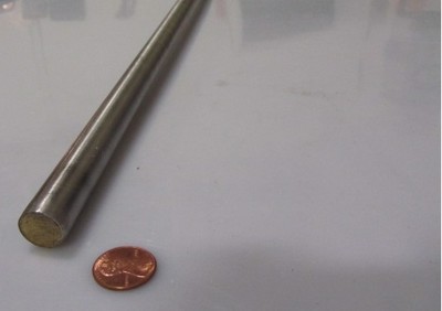 304 Stainless Steel Rod, 15 mm Diameter (-.043mm) x 18 Inch Length