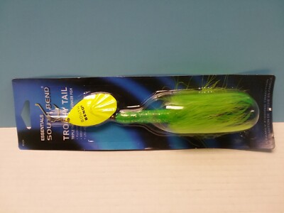 South Bend - Trophy Tail Muskie Spinner - 7'' Long - Yellow - RT-CH