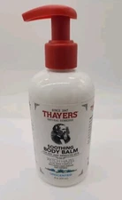 Thayers Soothing Body Balm Unscented 8 oz w/ Witch Hazel, Apple Cider & Aloe