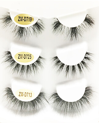 15mm Long 3 Mixed Styles 3 Pairs Lashes High Quality Mink Style Eyelashes