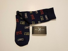 GAMER Gaming Socks MARC ECKO BLUE You WIN Game OVER Size 10-13 NWT