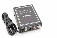 Petra RF Modulator Channel 3 or 4 AC Powered 75 or 1000 Ohms Model 10-6047 NEW