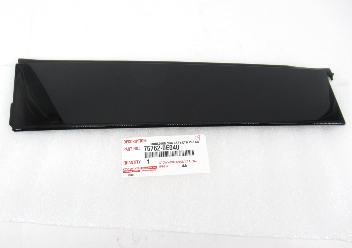 Genuine OEM Toyota 75762-0E040 Driver LH Rear Door Forward Trim