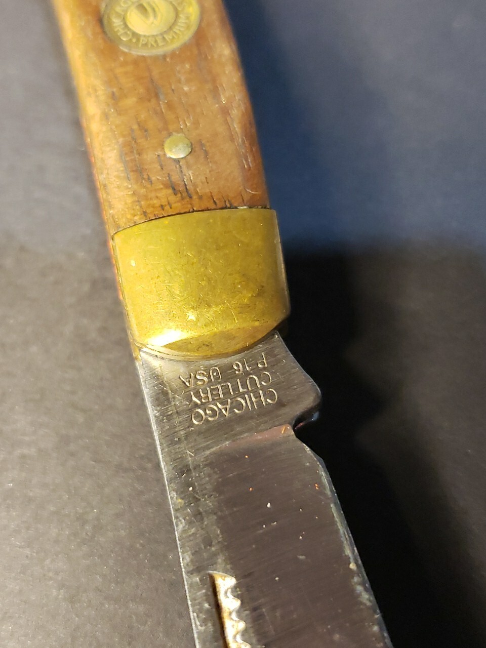 Chicago Cutlery P16 Premium Stock 4" Knife Lightly Used USA Nice