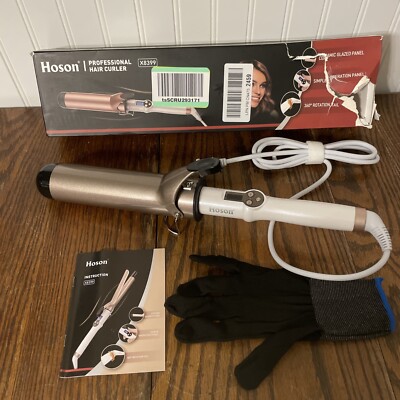 Curling Iron 2 Inch Professional Hair Curler Tourmaline Ceramic Adjustable Temp