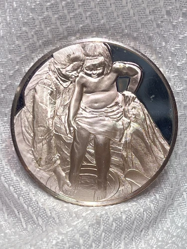 1981 FM Sterling Silver 32.22 G Proof Bicentennial Coll. The Bath Mary Cassatt