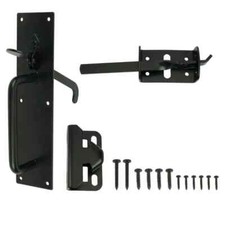 Everbilt Black Heavy Duty Self Latching Gate Door Thumb Latch 20524