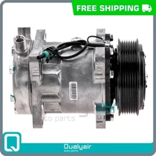 A/C Compressor model Sanden 4665 12V 7 Groove fits International 1652SC 89-2006