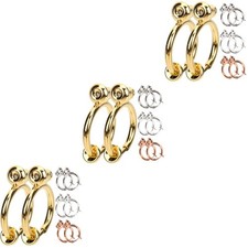 3 Pieces Earring Converters Pierced to Clip Comfortable Clip-on Findings