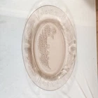 Vintage Federal Pink Depression Glass Sharon Cabbage Rose Oval Platter/Dish