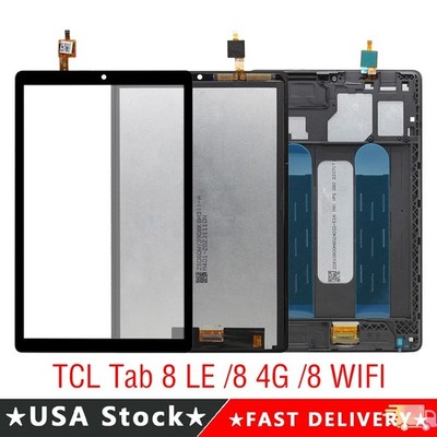 For TCL Tab 8 /8 LE 4G WIFI 8'' LCD Display Touch Screen Digitizer Assembly Frame