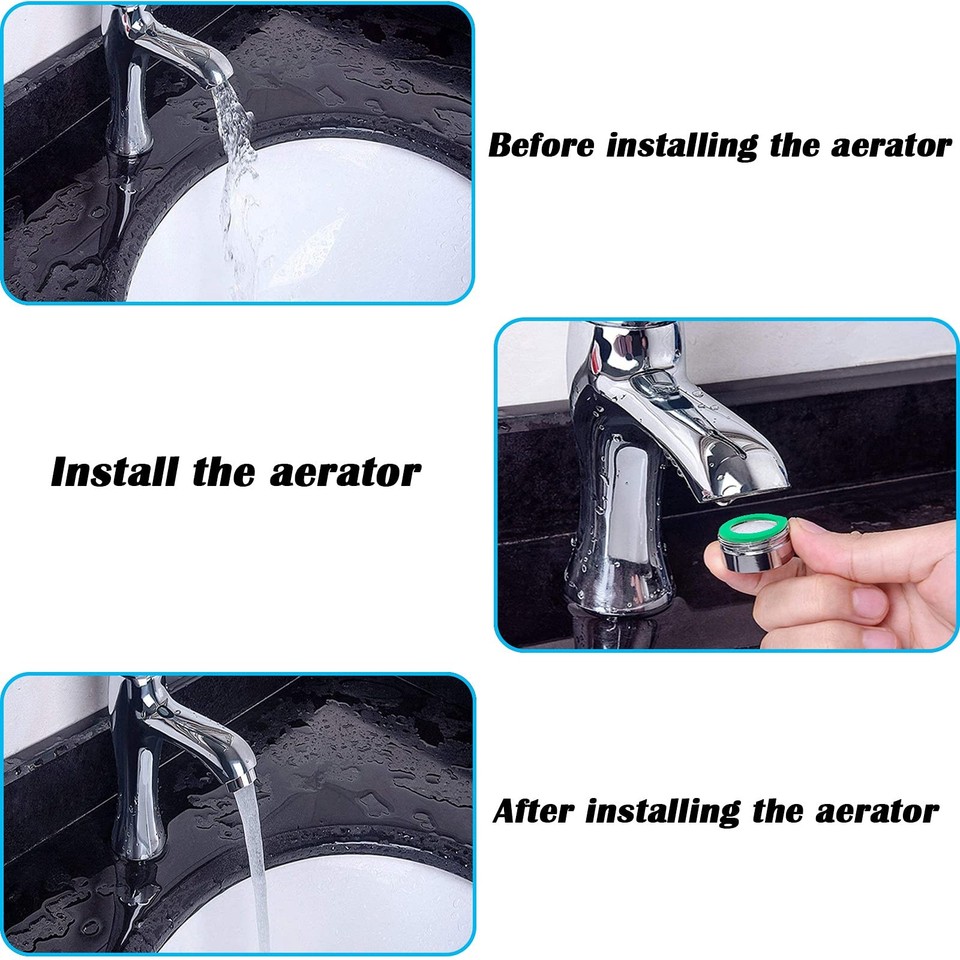 JYNOFD Female Replacement Faucet Aerator, Chrome, NPT Female 18mm, Kitchen, Bathroom
