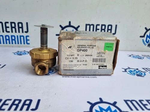 Parker GP400 Solenoid Valve 1/2 npt 150 M.O.P.D