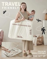 New AirClub Bassinet Bedside Sleeper Baby Crib Newborn Cream