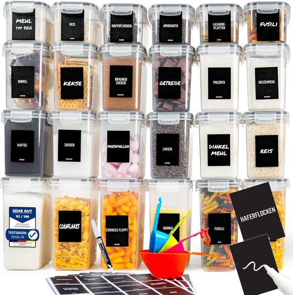 Vorratsdosen KüChe Luftdicht Aufbewahrungsbox Stapelbar Bpa-Frei 24Er Set-image