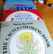 Lot of 4 Dover Coloring Books.   ADULT Coloring Book  Brand New