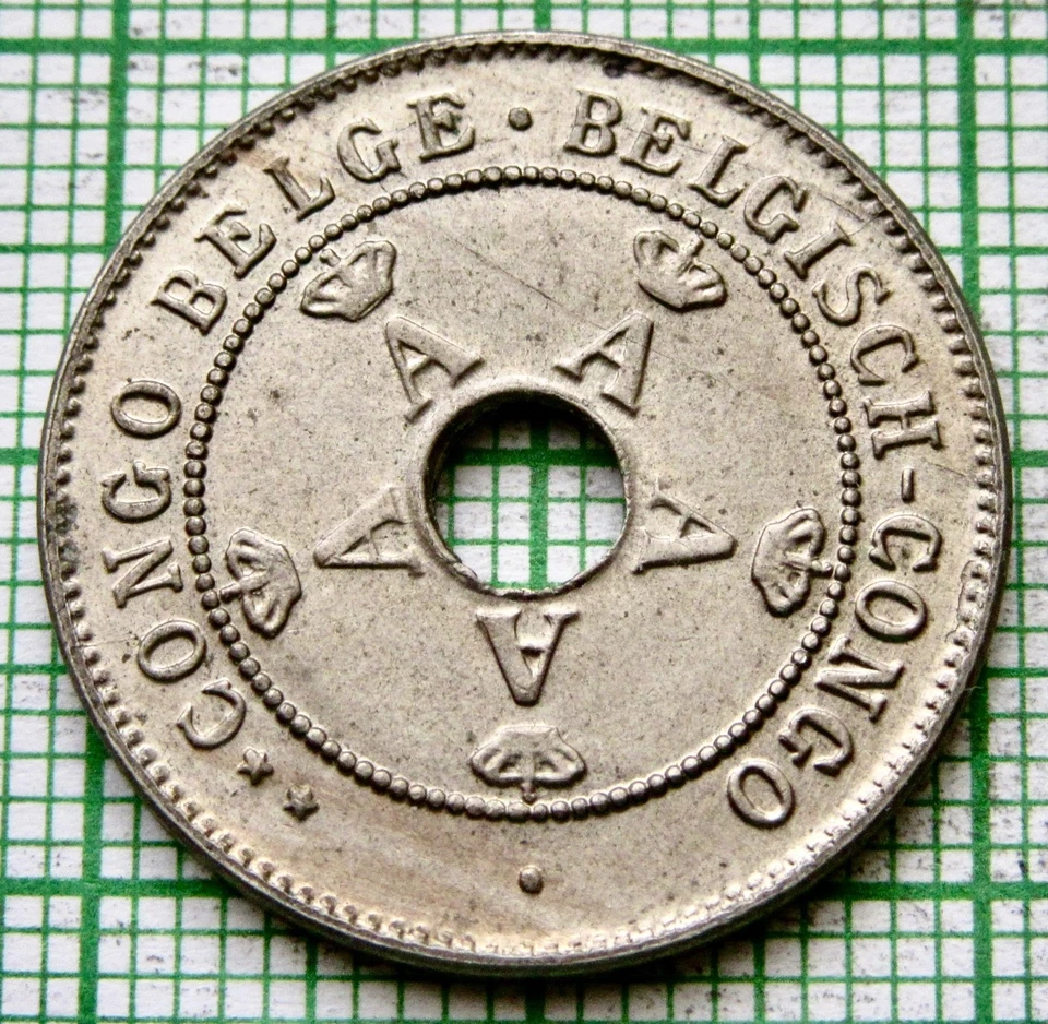 BELGIAN CONGO ALBERT I 1911 10 CENTIMES Colonial Coinage yes we combine postage - Image 4 of 4