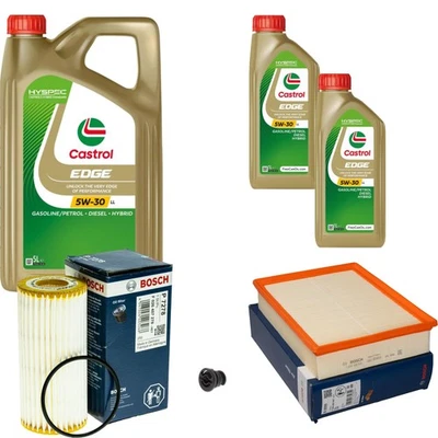 BOSCH Inspektionspaket 7 L Castrol EDGE 5W-30 LL für VW Polo 1.8 GTI Seat Ibiza - Bild 1 von 4