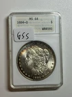 1884 O Morgan Silver Dollar ANACS MS64 ANA Genie Lamp Nice Tone