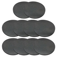 Rubber Solid Discs Washers Anti-Vibration Spacer, 10 Pcs 90mm OD 5mm Thick