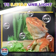 Reptispa 5.0 UVB Light for Reptiles, T5 HO 24 Watt Reptile Lamp Tube, Pack of...