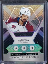 2021-22 Upper Deck Black Diamond Relic Rookie Gems Triple 17/99 Alex Newhook RC