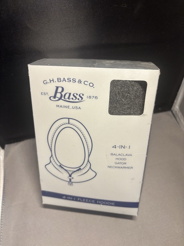 G.H. Bass & Co. 4-in-1 Adjustable Balaclava Hoodie Scarf Neckwarmer Gray Men's