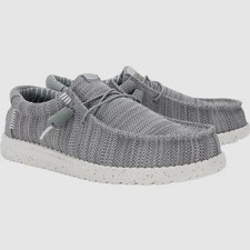 Sale! Hey Dude Men's Wally Stretch Sox Grey