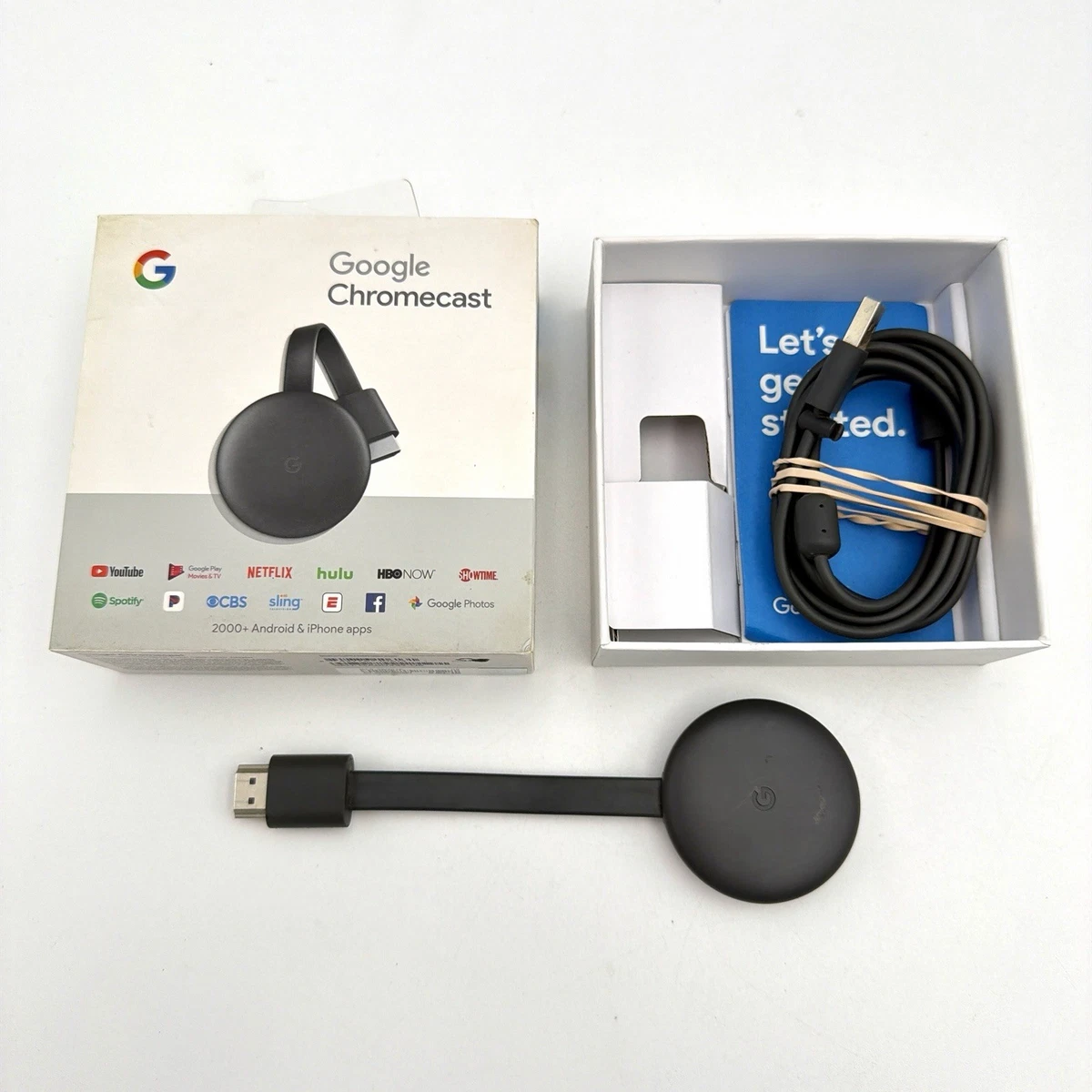 Google Chromecast (3rd Generation) Wi-Fi HDMI Media Streamers for