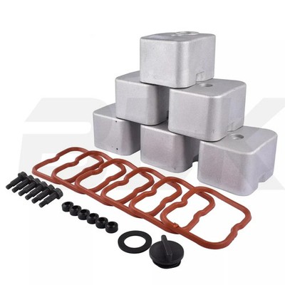 Aluminum Valve Covers W/ Bolts Oil Feed Cap Seal For Dodge Ram 5.9 Cummins 89-98