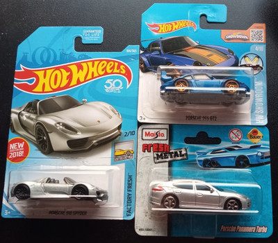 Hot Wheels Maisto Porsche Modelle Porsche 911 GT2 Turbo Panamera Spyder Neu OVP
