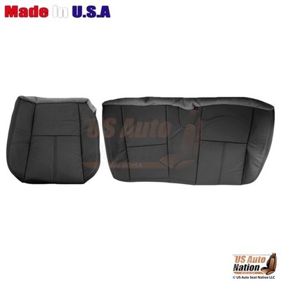 2007-2014 Fits GMC Yukon Leatherette 2nd Row Bottom Replacement Covers Ebony