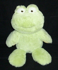 14" Babies R Us Green Yellow Frog 2016 Soft Plush Stuffed Animal Lovey Toy