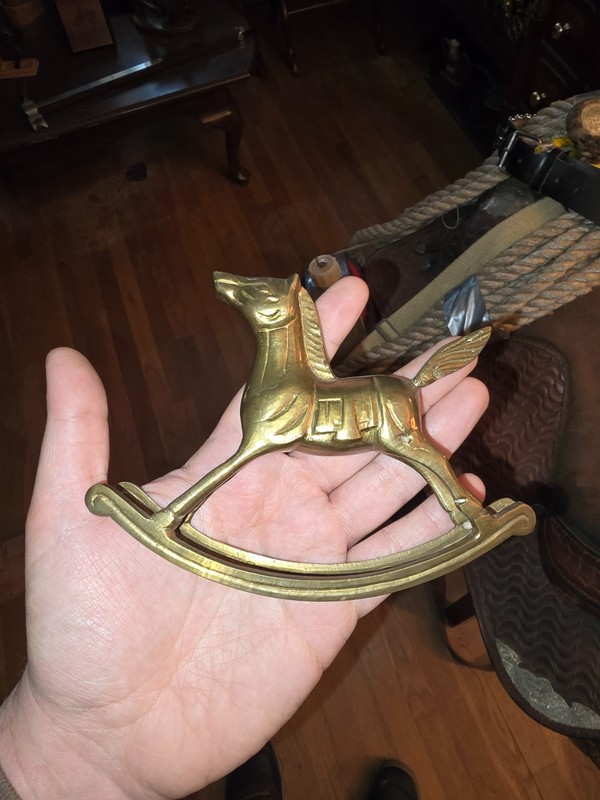 Vintage Rocking Horse Figurine