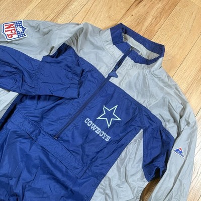 VTG Dallas Cowboys APEX ONE NFL Pro Line Windbreaker Mens XL Full Zip Jacket