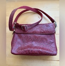 Gun Toten Mamas Gtm-22 Tooled Leather Ccw Purse Handbag Euc Cherry Red