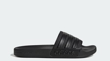 Adidas Adilette Shower GZ3772 Slides Unisex Black Striped Comfort Sandals