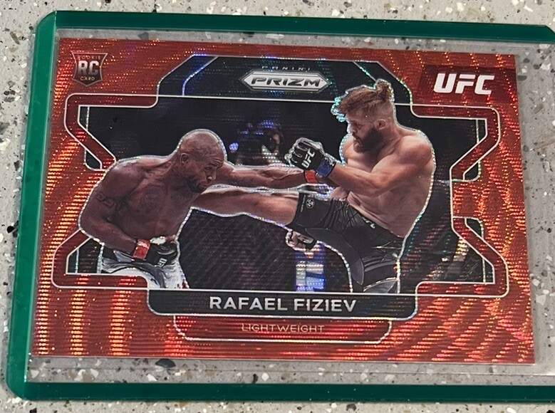 2022 Prizm UFC Red Wave Rookie Rafael Fiziev No. 98 !