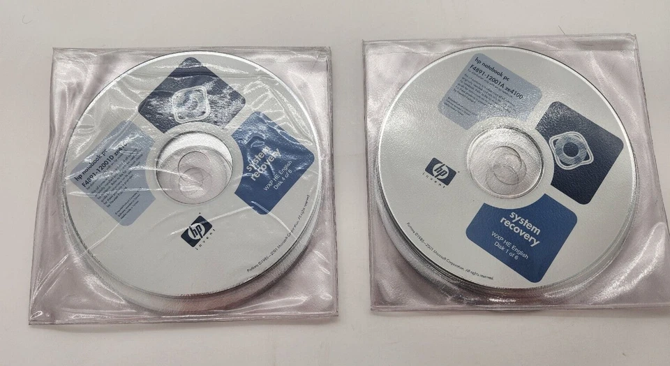 NEW OEM 2002 HP Notebook system recovery disks F4891-12001A zed100 - Image 2 of 4